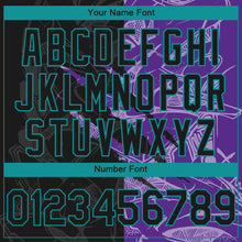 Load image into Gallery viewer, Custom Stitched Graffiti Pattern Black Purple-Teal 3D Scratch Sports Pullover Sweatshirt Hoodie
