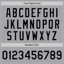 Load image into Gallery viewer, Custom Gray Black Authentic Baseball Jersey
