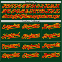 Load image into Gallery viewer, Custom Green Red-Gold Mesh Authentic Throwback Baseball Jersey
