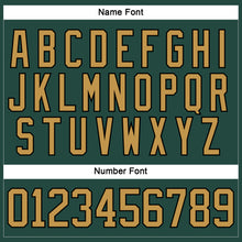 Load image into Gallery viewer, Custom Green Old Gold-Black Hockey Jersey
