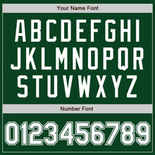 Load image into Gallery viewer, Custom Green White Authentic Baseball Jersey
