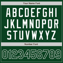 Load image into Gallery viewer, Custom Green White Authentic Baseball Jersey

