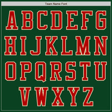 Load image into Gallery viewer, Custom Green Red-Cream Authentic Baseball Jersey
