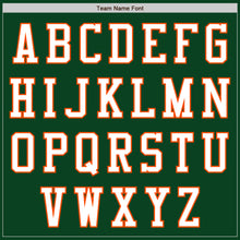 Load image into Gallery viewer, Custom Green White-Orange Authentic Baseball Jersey
