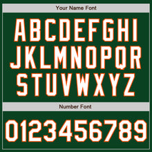 Load image into Gallery viewer, Custom Green White-Orange Authentic Baseball Jersey
