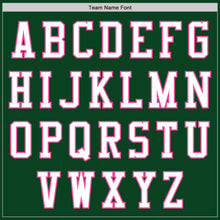 Load image into Gallery viewer, Custom Green White-Pink Authentic Baseball Jersey
