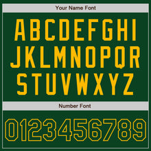 Load image into Gallery viewer, Custom Green Gold Authentic Baseball Jersey
