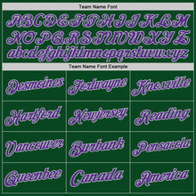 Load image into Gallery viewer, Custom Green Purple-Gray Authentic Throwback Basketball Jersey
