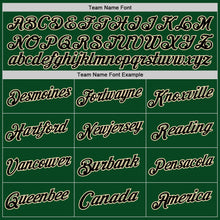 Load image into Gallery viewer, Custom Green Black-Cream Authentic Throwback Basketball Jersey
