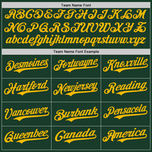 Load image into Gallery viewer, Custom Green Gold Authentic Baseball Jersey
