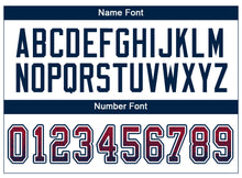 Load image into Gallery viewer, Custom Red Navy-White Drift Fashion Football Jersey
