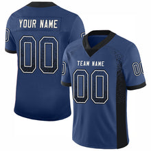 Load image into Gallery viewer, Custom Royal Black-White Drift Fashion Football Jersey

