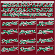 Load image into Gallery viewer, Custom Crimson Kelly Green-White Bomber Full-Snap Varsity Letterman Two Tone Hoodie Jacket
