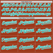 Load image into Gallery viewer, Custom Texas Orange Aqua-White Bomber Full-Snap Varsity Letterman Two Tone Hoodie Jacket
