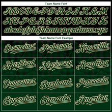Load image into Gallery viewer, Custom Black Green-Cream Gradient Square Shape 3D Pattern Design Bomber Full-Snap Varsity Letterman Hoodie Jacket
