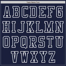 Load image into Gallery viewer, Custom Navy White-Gray Bomber Varsity Letterman Zipper Jacket
