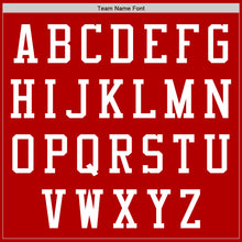 Load image into Gallery viewer, Custom Red White Bomber Varsity Letterman Two Tone Zipper Jacket
