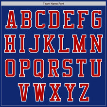 Load image into Gallery viewer, Custom Royal Red-White Bomber Varsity Letterman Zipper Jacket
