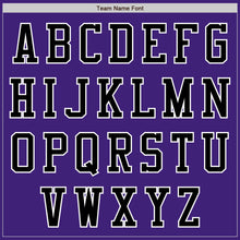 Load image into Gallery viewer, Custom Purple Black-White Bomber Varsity Letterman Zipper Jacket
