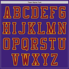 Load image into Gallery viewer, Custom Purple Crimson-Gold Bomber Varsity Letterman Zipper Jacket
