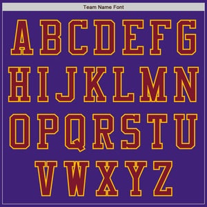 Custom Purple Crimson-Gold Bomber Varsity Letterman Zipper Jacket
