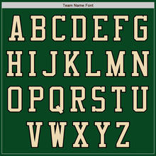 Load image into Gallery viewer, Custom Green Cream-Black Bomber Varsity Letterman Zipper Jacket
