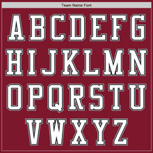 Load image into Gallery viewer, Custom Crimson Black-Gray Bomber Varsity Letterman Zipper Jacket
