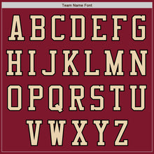Load image into Gallery viewer, Custom Crimson City Cream-Black Bomber Varsity Letterman Zipper Jacket
