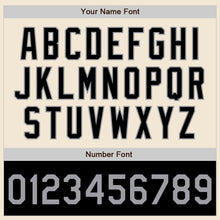 Load image into Gallery viewer, Custom Cream Gray-Black Bomber Varsity Letterman Two Tone Zipper Jacket
