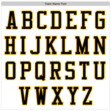 Load image into Gallery viewer, Custom White Black-Gold Bomber Varsity Letterman Zipper Jacket
