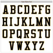 Load image into Gallery viewer, Custom White Old Gold-Black Bomber Varsity Letterman Two Tone Zipper Jacket
