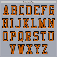 Load image into Gallery viewer, Custom Gray Black-Texas Orange Bomber Varsity Letterman Two Tone Zipper Jacket

