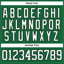 Load image into Gallery viewer, Custom Kelly Green White-Black Hockey Lace Neck Jersey
