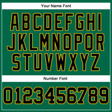 Load image into Gallery viewer, Custom Kelly Green Black-Yellow Mesh Authentic Football Jersey
