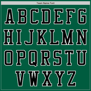 Custom Kelly Green Black-White Authentic Baseball Jersey