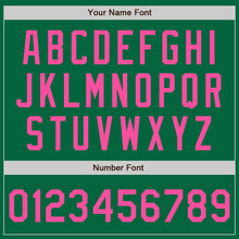 Load image into Gallery viewer, Custom Kelly Green Pink Authentic Baseball Jersey
