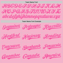 Load image into Gallery viewer, Custom Light Pink Pink-White Authentic Baseball Jersey
