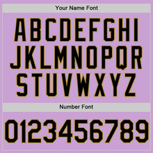 Load image into Gallery viewer, Custom Light Purple Black-Old Gold Authentic Baseball Jersey
