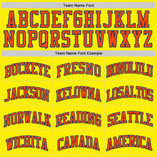 Load image into Gallery viewer, Custom Light Yellow Orange-Royal Authentic Basketball Jersey
