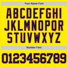 Load image into Gallery viewer, Custom Light Yellow Navy-Orange Authentic Basketball Jersey

