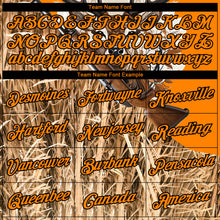 Load image into Gallery viewer, Custom Bay Orange Black 3D Animal Deer Hunting Tool Gun Long Sleeve Performance T-Shirt
