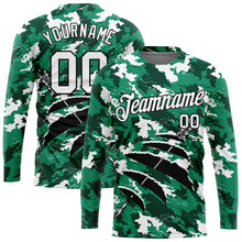 Load image into Gallery viewer, Custom Camo White-Black 3D Hunting Tool Arrow Long Sleeve Performance T-Shirt

