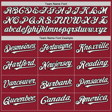 Load image into Gallery viewer, Custom Maroon White-Black Mesh Authentic Throwback Baseball Jersey
