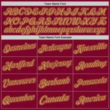Load image into Gallery viewer, Custom Maroon Old Gold Authentic Throwback Basketball Jersey
