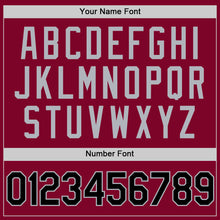 Load image into Gallery viewer, Custom Maroon Black-Gray Authentic Throwback Basketball Jersey
