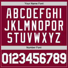 Load image into Gallery viewer, Custom Maroon White-Gray Authentic Throwback Basketball Jersey
