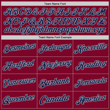 Load image into Gallery viewer, Custom Maroon Navy-Gray Authentic Throwback Basketball Jersey

