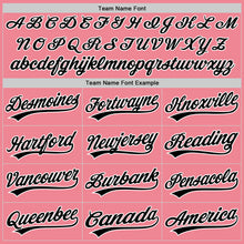 Load image into Gallery viewer, Custom Medium Pink Black-White Authentic Baseball Jersey
