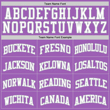 Load image into Gallery viewer, Custom Medium Purple White-Gray Authentic Basketball Jersey
