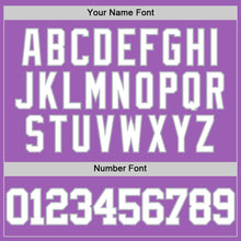 Load image into Gallery viewer, Custom Medium Purple White-Gray Authentic Basketball Jersey
